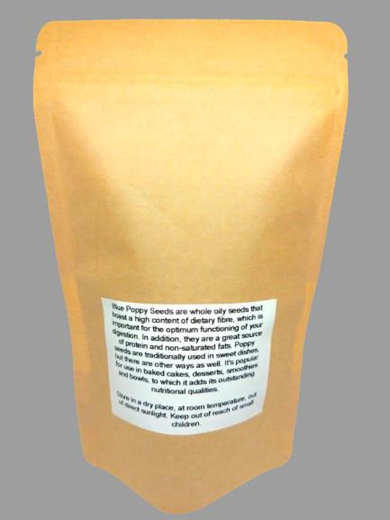 BLUE POPPY SEEDS | Papaver somniferum | Whole Oily Seeds | Dietary Fibre | | Tea | Sprouting | Papaver | Poppyseed | Natural Seeds